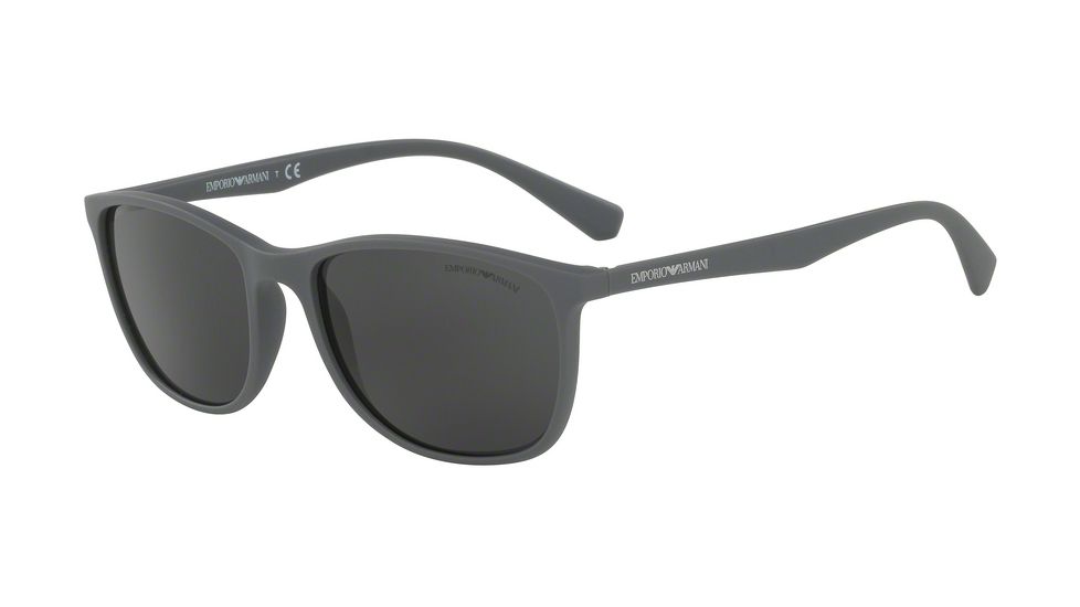 Armani EA4074 Progressive Prescription Sunglasses EA4074-550287-56 - Lens Diameter 56 mm, Frame Color Matte Grey