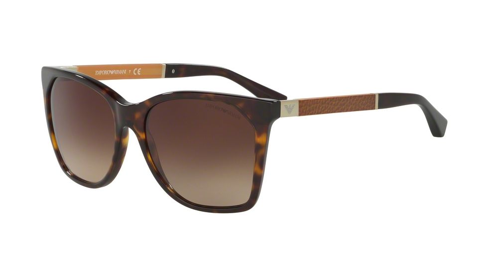 Armani EA4075F Progressive Prescription Sunglasses EA4075F-502613-57 - Lens Diameter 57 mm, Frame Color Havana