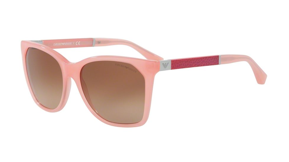 Armani EA4075F Progressive Prescription Sunglasses EA4075F-550713-57 - Lens Diameter 57 mm, Frame Color Opal Coral