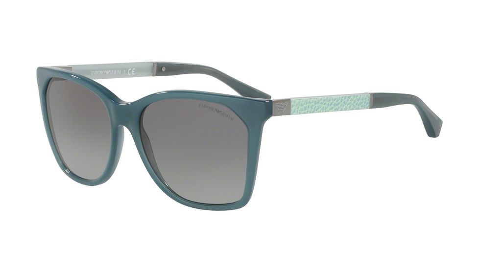 Armani EA4075F Progressive Prescription Sunglasses EA4075F-553911-57 - Lens Diameter 57 mm, Frame Color Opal Grey Green