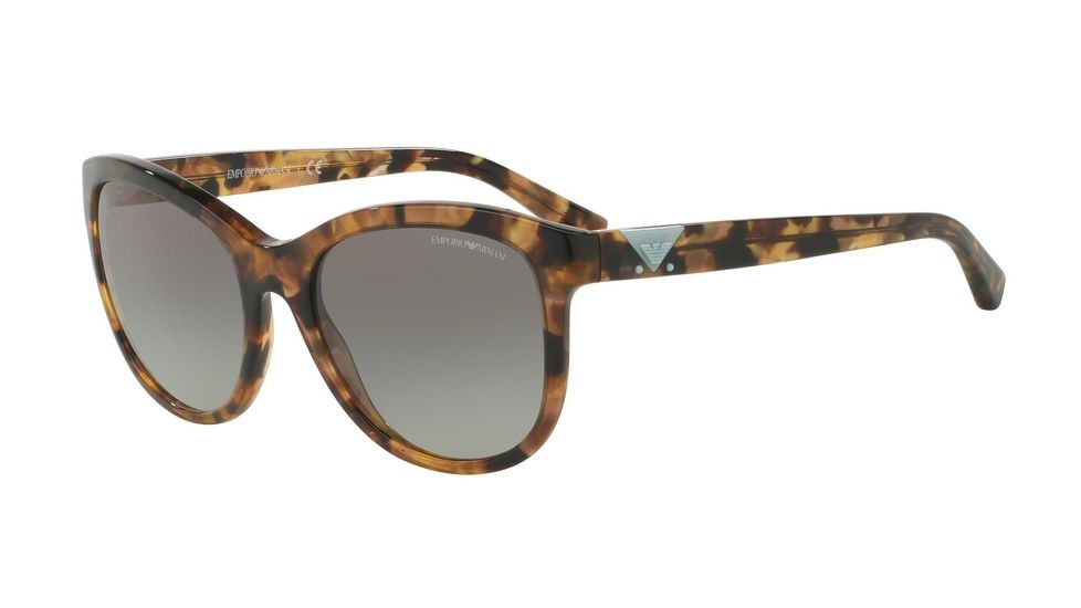 Armani EA4076F Single Vision Prescription Sunglasses EA4076F-554011-56 - Lens Diameter 56 mm, Frame Color Havana Spot Grey