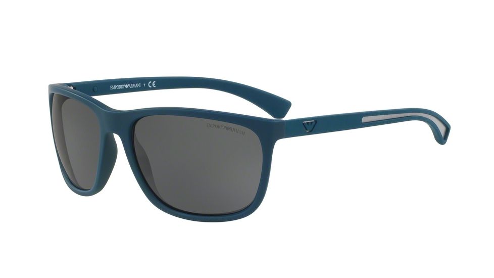 Armani EA4078 Progressive Prescription Sunglasses EA4078-553887-62 - Lens Diameter 62 mm, Frame Color Petroleum Rubber