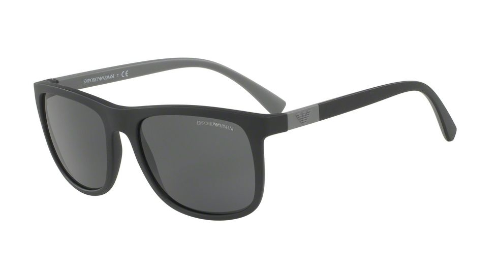 Armani EA4079 Progressive Prescription Sunglasses EA4079-504287-57 - Lens Diameter 57 mm, Frame Color Matte Black