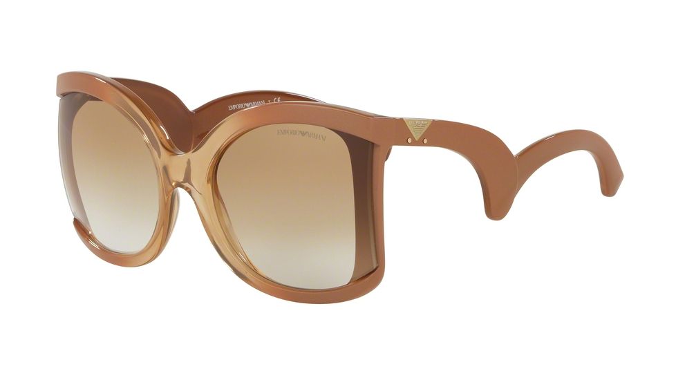 Armani EA4083 Progressive Prescription Sunglasses EA4083-554513-59 - Lens Diameter 59 mm, Frame Color Biscuit Gradient