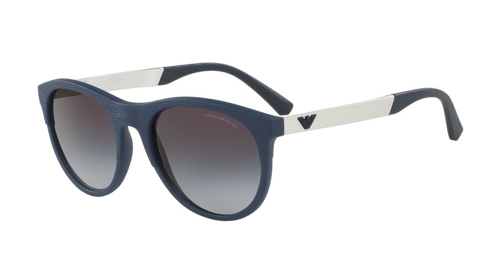 Armani EA4084 Progressive Prescription Sunglasses EA4084-50598G-56 - Lens Diameter 56 mm, Frame Color Matte Blue