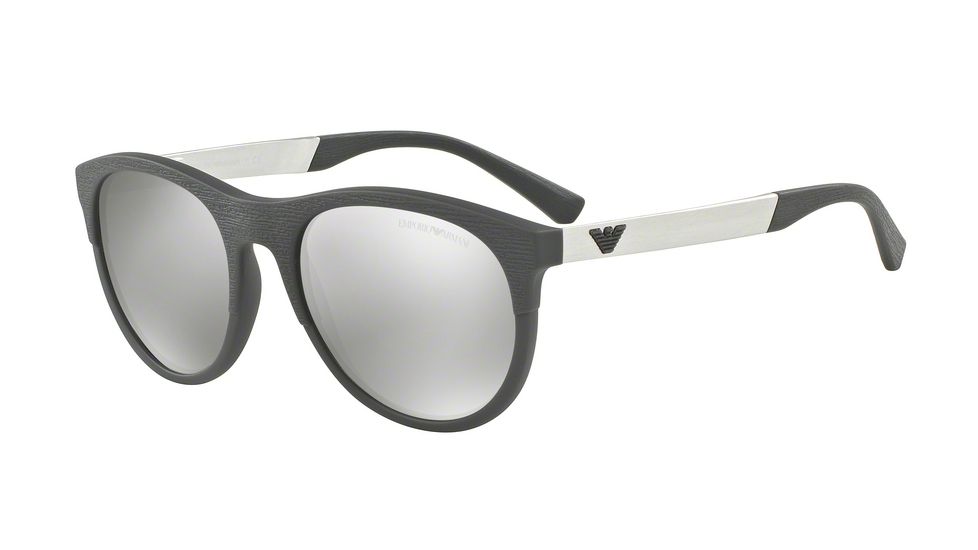 Armani EA4084 Progressive Prescription Sunglasses EA4084-55596G-56 - Lens Diameter 56 mm, Frame Color Matte Grey