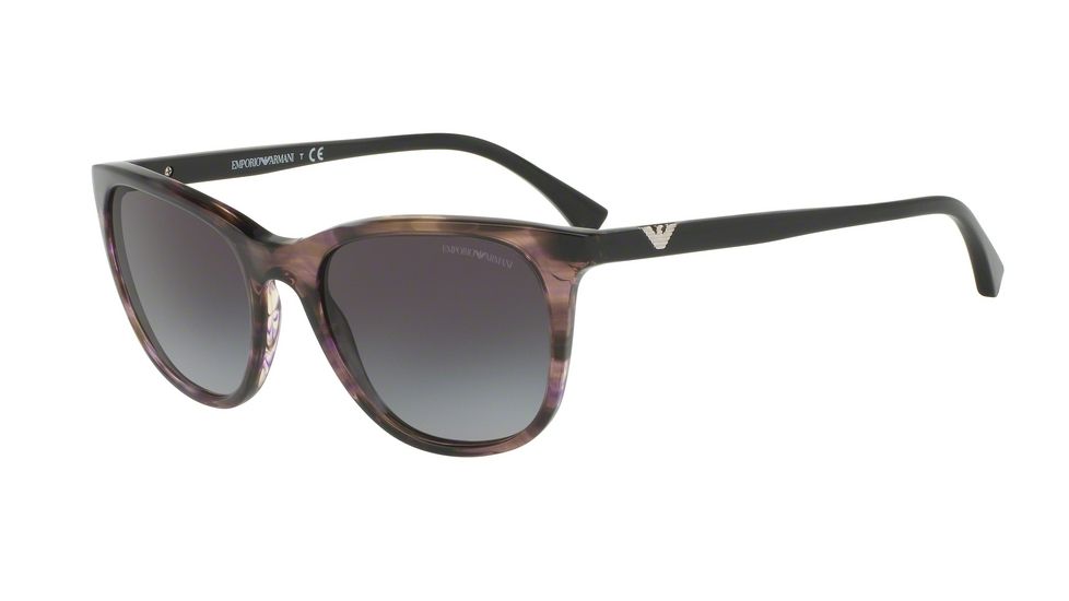 Armani EA4086 Progressive Prescription Sunglasses EA4086-55528G-54 - Lens Diameter 54 mm, Frame Color Acquerello Violet