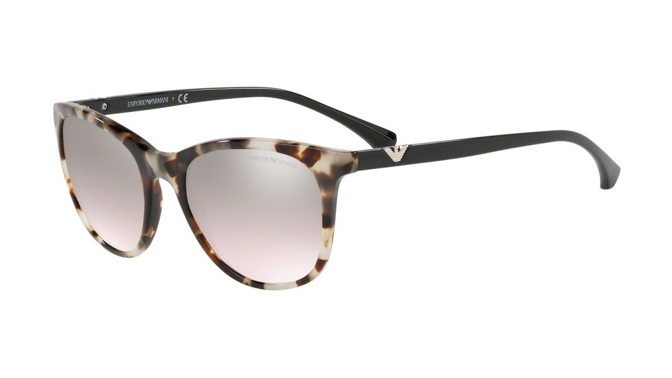 Armani EA4086 Progressive Prescription Sunglasses, 54mm, Grey Havana, EA4086-56788Z-54-PRO