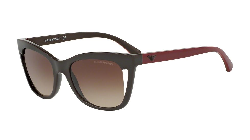 Armani EA4088 Bifocal Prescription Sunglasses EA4088-556113-52 - Lens Diameter 52 mm, Frame Color Brown
