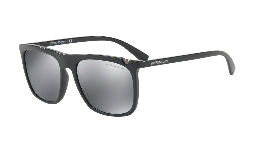 Armani EA4095F Progressive Prescription Sunglasses EA4095F-50176G-57 - Lens Diameter 57 mm, Frame Color Black