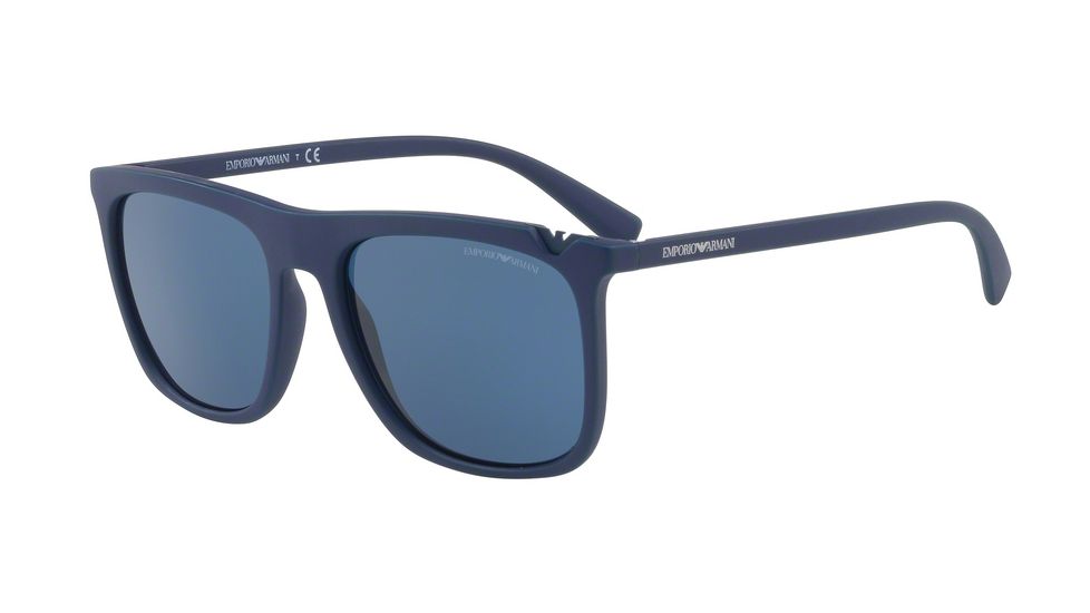 Armani EA4095F Progressive Prescription Sunglasses EA4095F-560080-57 - Lens Diameter 57 mm, Frame Color Dark Blue On Electric Blue