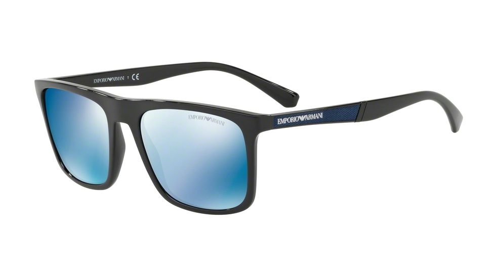 Armani EA4097 Progressive Prescription Sunglasses EA4097-501755-56 - Lens Diameter 56 mm, Frame Color Black