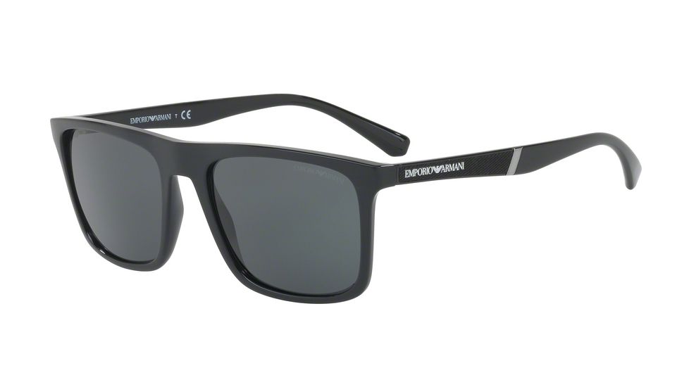 Armani EA4097 Progressive Prescription Sunglasses EA4097-501787-56 - Lens Diameter 56 mm, Frame Color Black