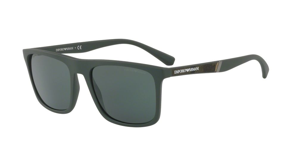 Armani EA4097 Progressive Prescription Sunglasses EA4097-557471-56 - Lens Diameter 56 mm, Frame Color Matte Military Green
