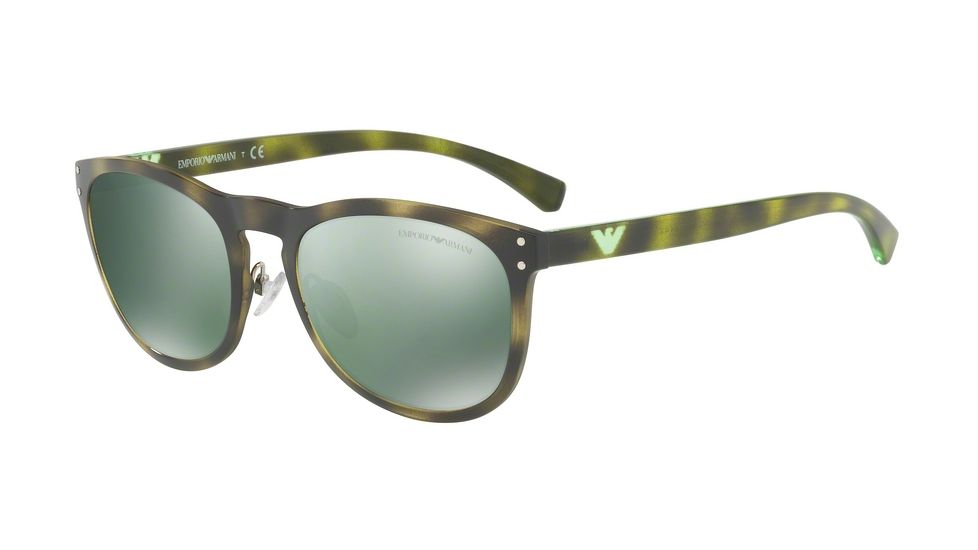 Armani EA4098 Progressive Prescription Sunglasses EA4098-50266R-54 - Lens Diameter 54 mm, Frame Color Havana