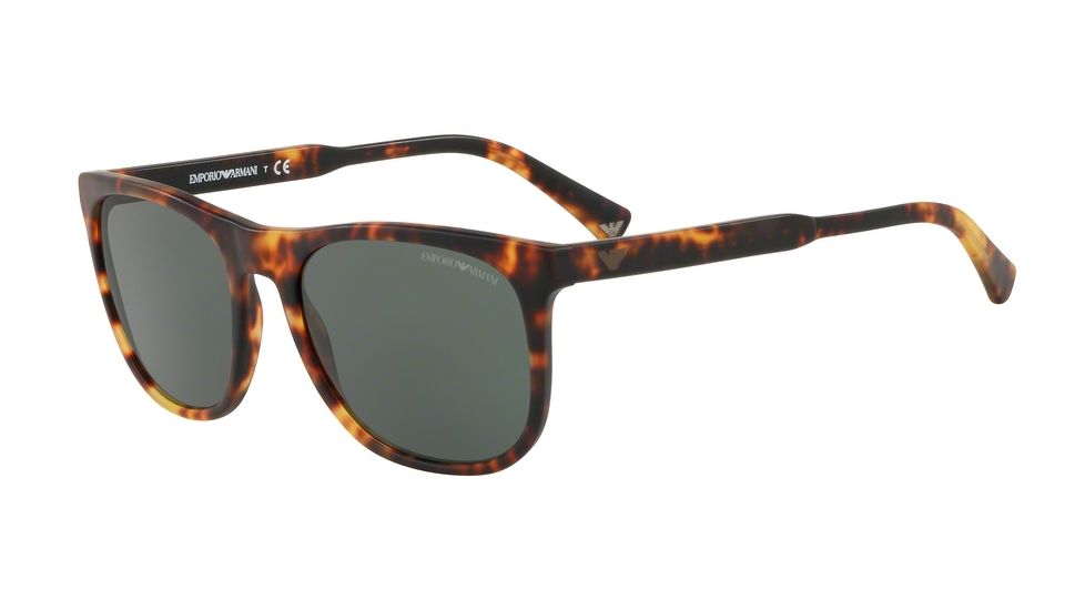 Armani EA4099F Progressive Prescription Sunglasses EA4099F-567771-56 - Lens Diameter 56 mm, Frame Color Matte Blonde Havana