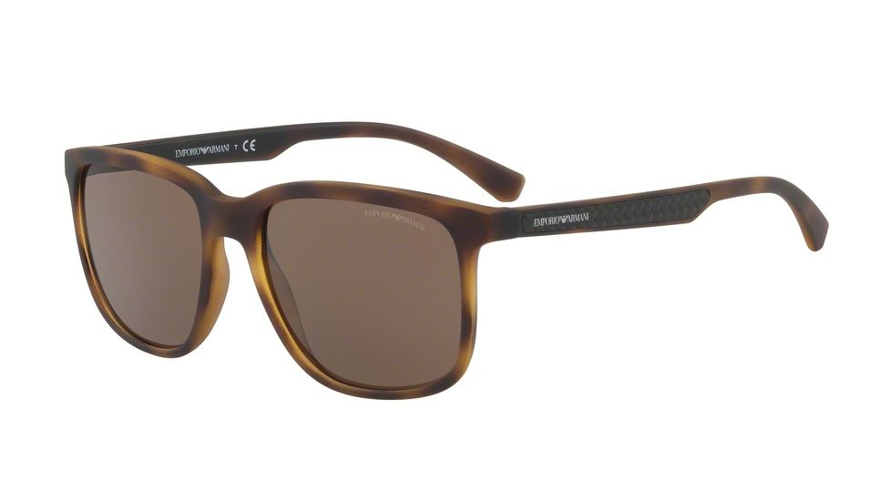 Armani EA4104 Progressive Prescription Sunglasses EA4104-559473-57 - Lens Diameter 57 mm, Frame Color Havana Rubber