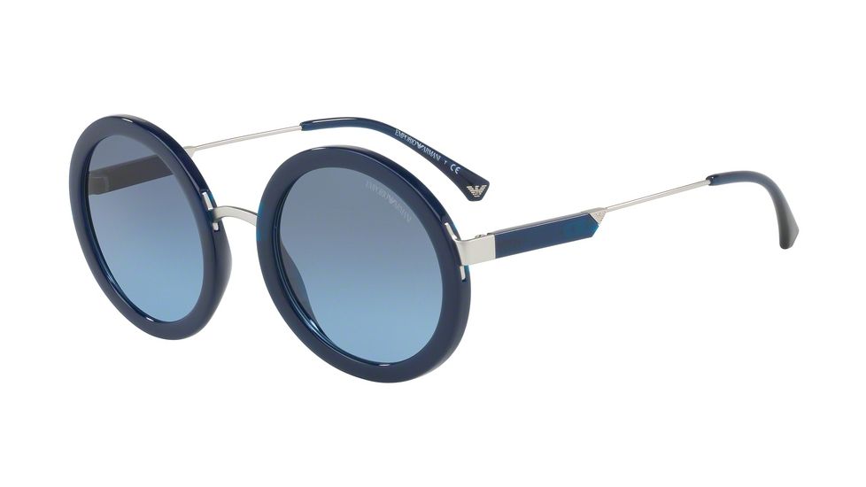 Armani EA4106 Bifocal Prescription Sunglasses EA4106-56128F-51 - Lens Diameter 51 mm, Frame Color Opal Blue