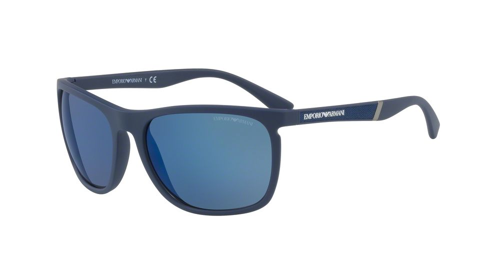 Armani EA4107 Bifocal Prescription Sunglasses EA4107-557596-59 - Lens Diameter 59 mm, Frame Color Matte Blue