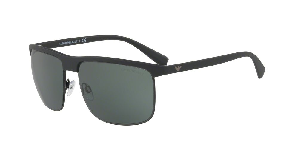 Armani EA4108 Single Vision Prescription Sunglasses EA4108-504271-60 - Lens Diameter 60 mm, Frame Color Matte Black