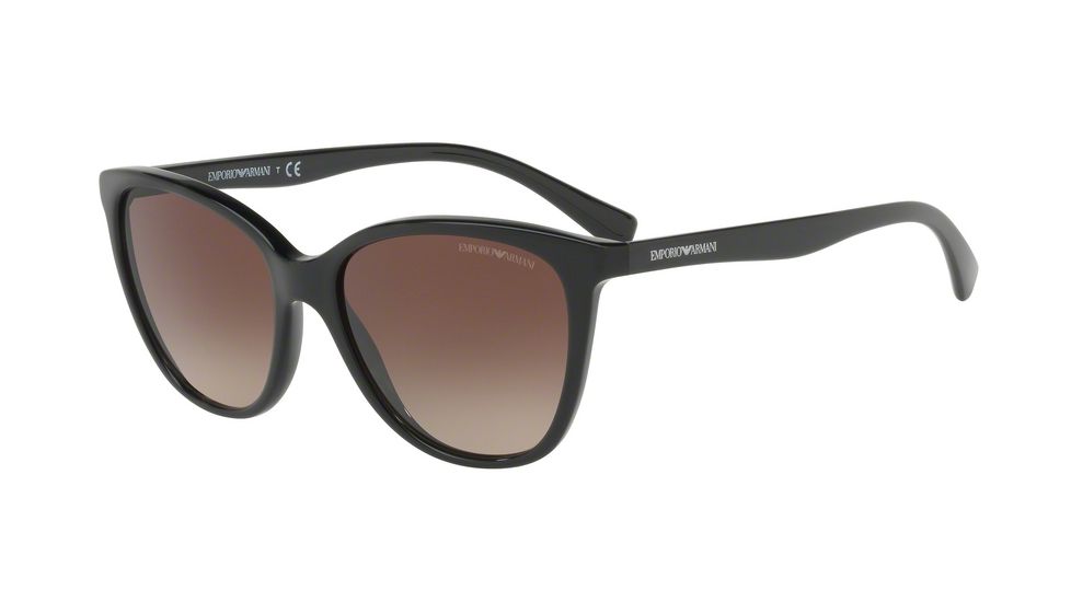Armani EA4110 Single Vision Prescription Sunglasses EA4110-500113-55 - Lens Diameter 55 mm, Frame Color Black