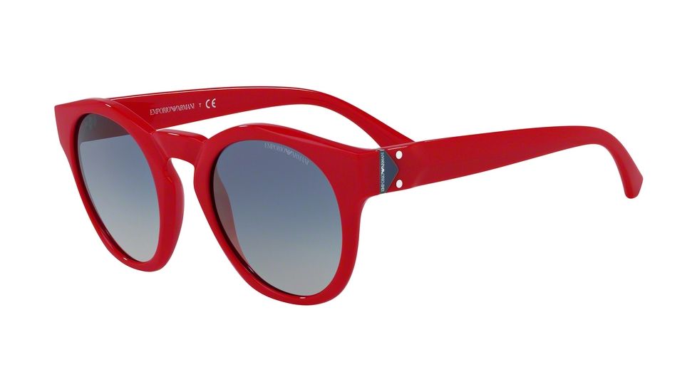 Armani EA4113 Progressive Prescription Sunglasses EA4113-56624L-51 - Lens Diameter 51 mm, Frame Color Red