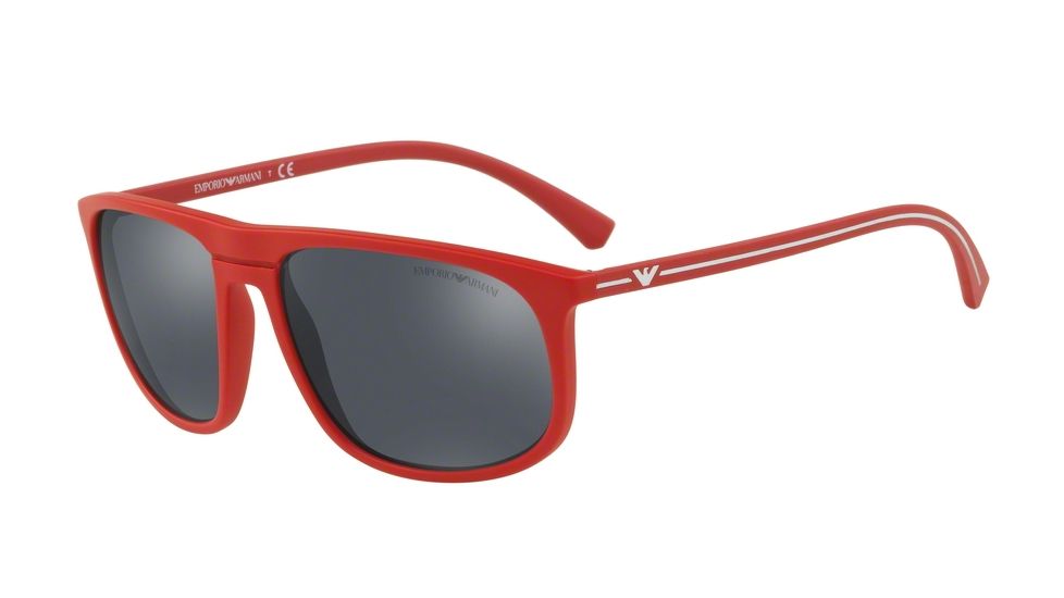 Armani EA4118F Prescription Sunglasses EA4118F-56906G-59 - Lens Diameter 59 mm, Frame Color Red Rubber
