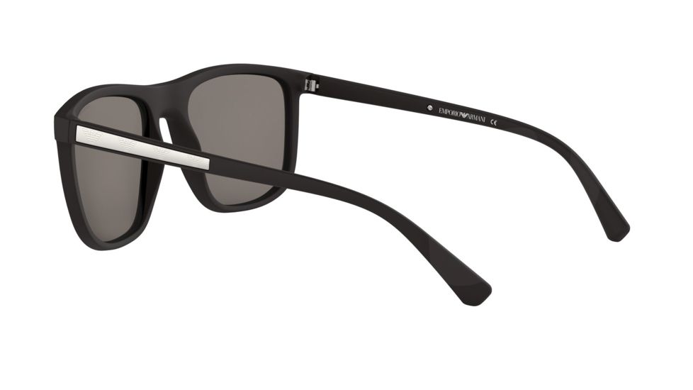 Armani EA4124 Progressive Prescription Sunglasses, 57mm, Matte Black, EA4124-50426G-57-PRO