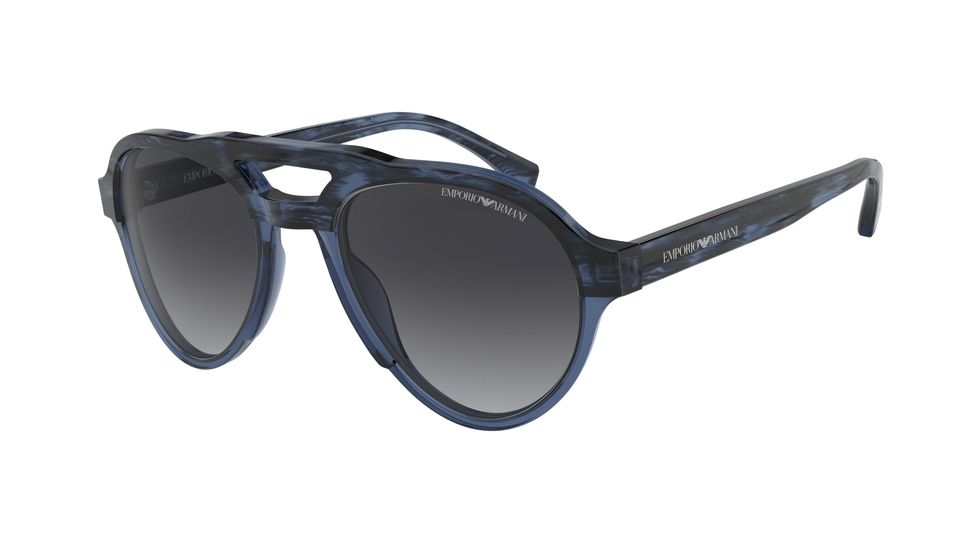 Armani EA4128 Progressive Prescription Sunglasses, 54mm, EA4128-57488G-54-PRO