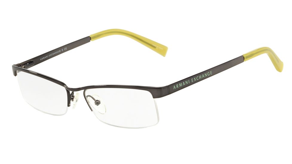Armani Exchange AX1005 Progressive Prescription Eyeglasses 6003-52 - Gunmetal Frame