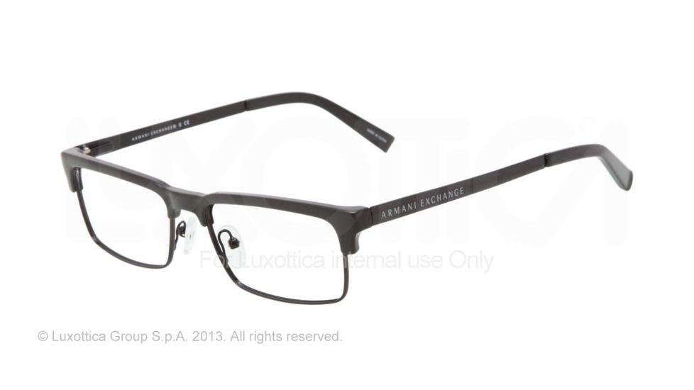 Armani Exchange AX1007 Bifocal Prescription Eyeglasses 8004-53 - Black Frame