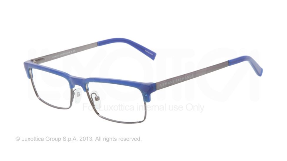Armani Exchange AX1007 Bifocal Prescription Eyeglasses 8016-53 - Marine Frame