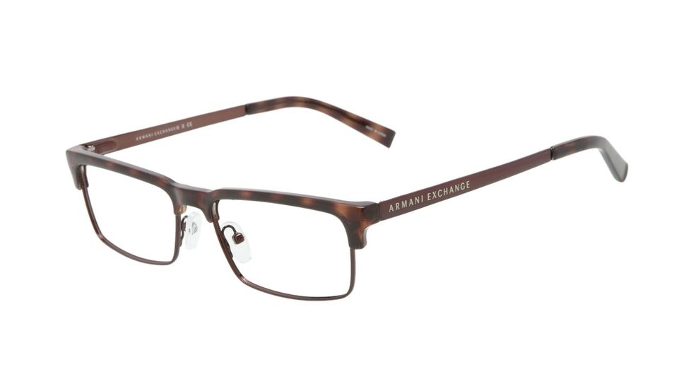 Armani Exchange AX1007 Bifocal Prescription Eyeglasses 8037-53 - Tortoise Frame
