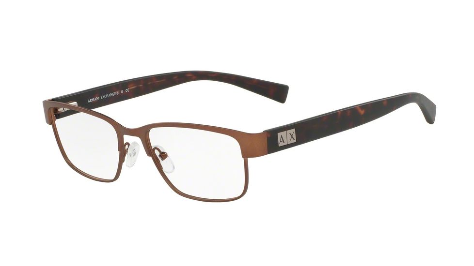 Armani Exchange AX1020 Bifocal Prescription Eyeglasses 6091-54 - Matte Brown Frame