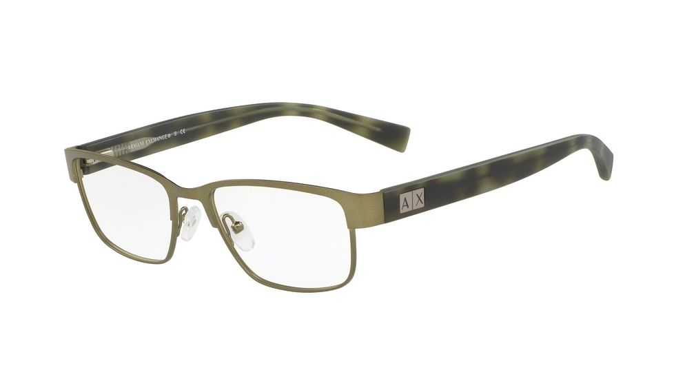 Armani Exchange AX1020 Bifocal Prescription Eyeglasses 6092-54 - Olive Gunmetal Frame