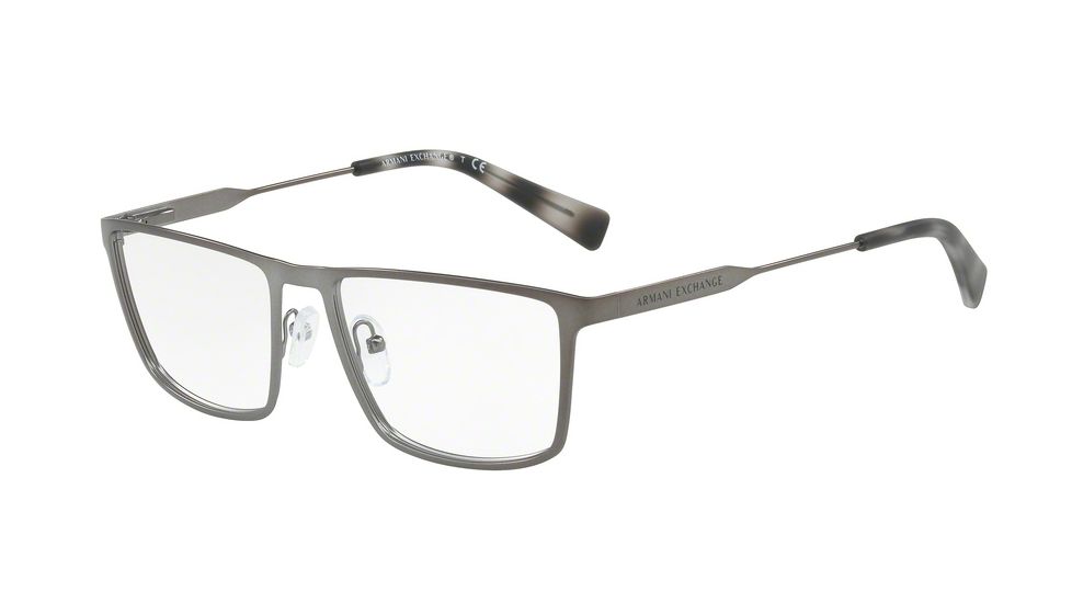 Armani Exchange AX1022 Single Vision Prescription Eyeglasses 6088-55 - Matte Gunmetal Frame