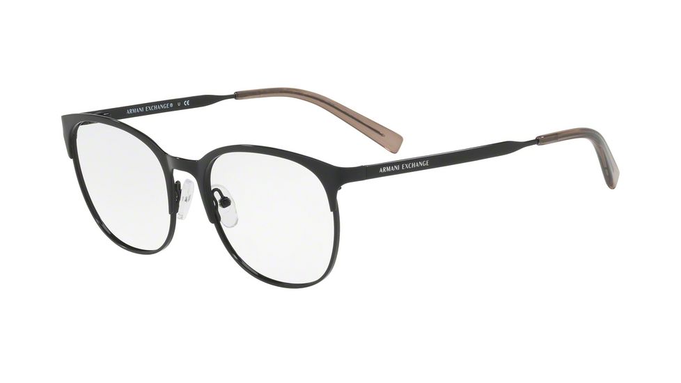 Armani Exchange AX1025 Progressive Prescription Eyeglasses 6000-53 - Black Frame