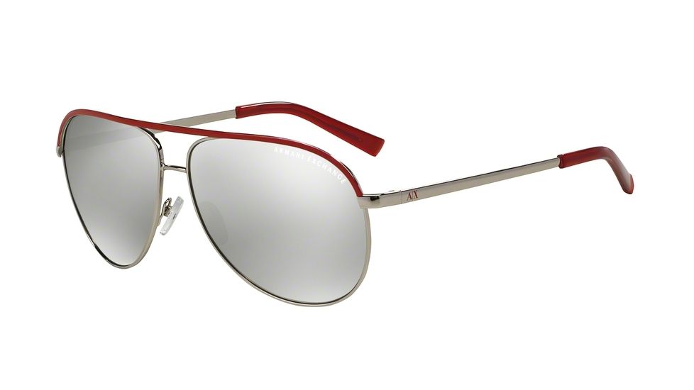 Armani Exchange AX2002 Bifocal Prescription Sunglasses AX2002-60256G-61 - Lens Diameter 61 mm, Frame Color Silver/samba