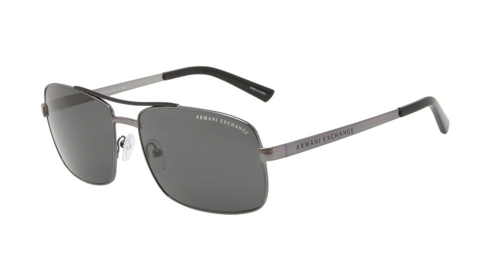 Armani Exchange AX2004 Bifocal Prescription Sunglasses AX2004-600687-60 - Lens Diameter 60 mm, Frame Color Gunmetal/Black