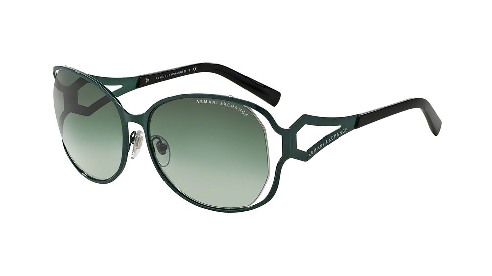 Armani Exchange AX2009S Progressive Prescription Sunglasses AX2009S-60358E-59 - Lens Diameter 59 mm, Frame Color Alpine Green