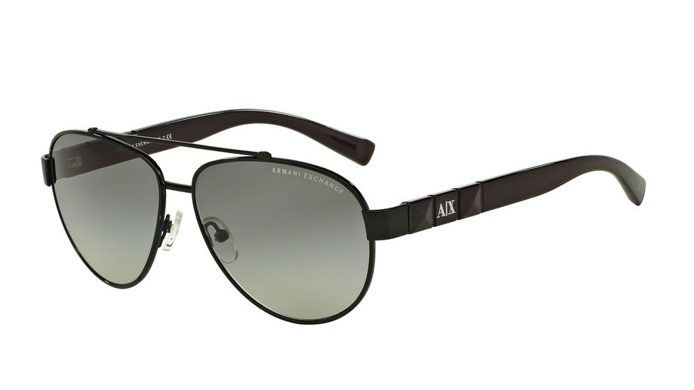 Armani Exchange AX2010S Bifocal Prescription Sunglasses AX2010S-600011-57 - Lens Diameter 57 mm, Frame Color Black