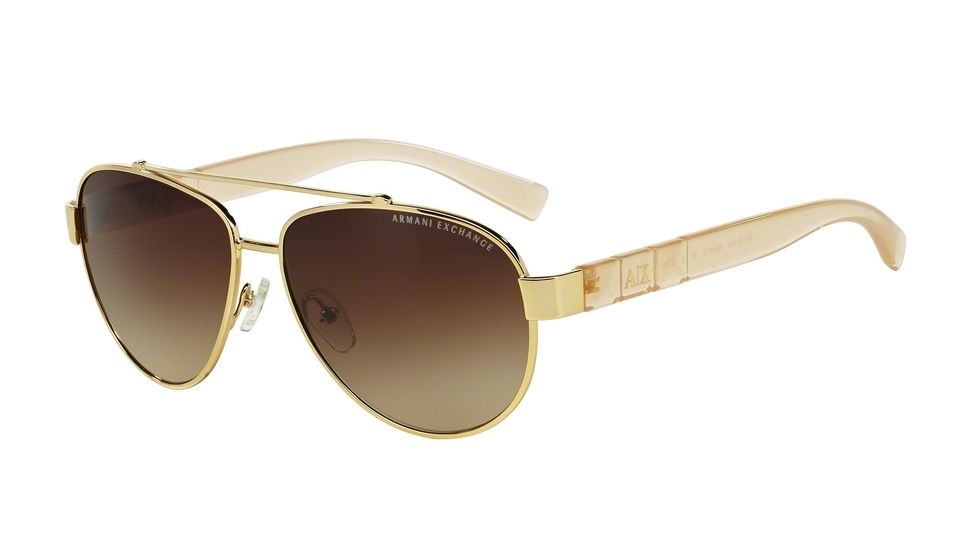 Armani Exchange AX2010S Bifocal Prescription Sunglasses AX2010S-604413-57 - Lens Diameter 57 mm, Frame Color Gold