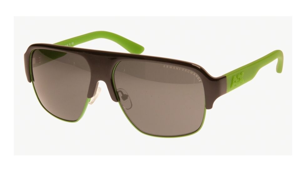 Armani Exchange AX2011S Bifocal Prescription Sunglasses AX2011S-809687-58 - Lens Diameter 58 mm, Frame Color Black/satin Online Green