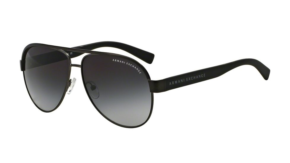 Armani Exchange AX2013 Progressive Prescription Sunglasses AX2013-60688G-60 - Lens Diameter 60 mm, Frame Color Satin Gunmetal