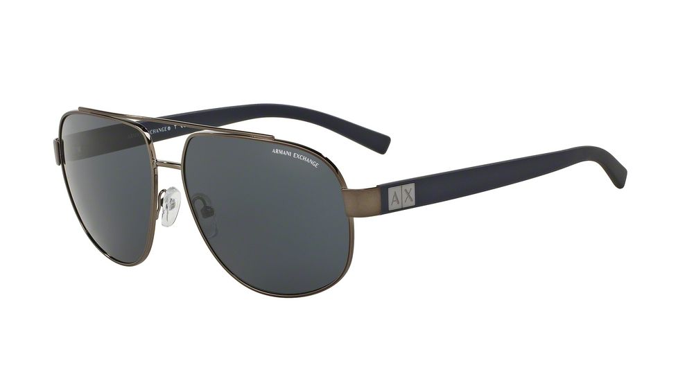 Armani Exchange AX2019S Bifocal Prescription Sunglasses AX2019S-608787-60 - Lens Diameter 60 mm, Frame Color Gunmetal