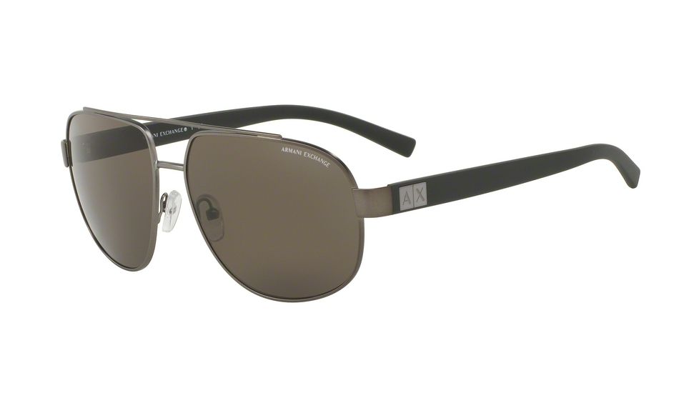 Armani Exchange AX2019S Bifocal Prescription Sunglasses AX2019S-608873-60 - Lens Diameter 60 mm, Frame Color Matte Gunmetal