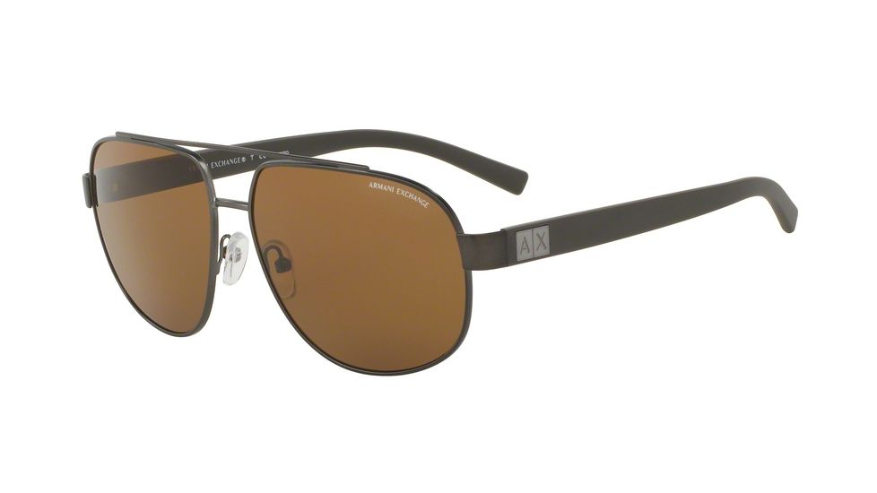 Armani Exchange AX2019S Bifocal Prescription Sunglasses AX2019S-608983-60 - Lens Diameter 60 mm, Frame Color Dark Matte Gunmetal