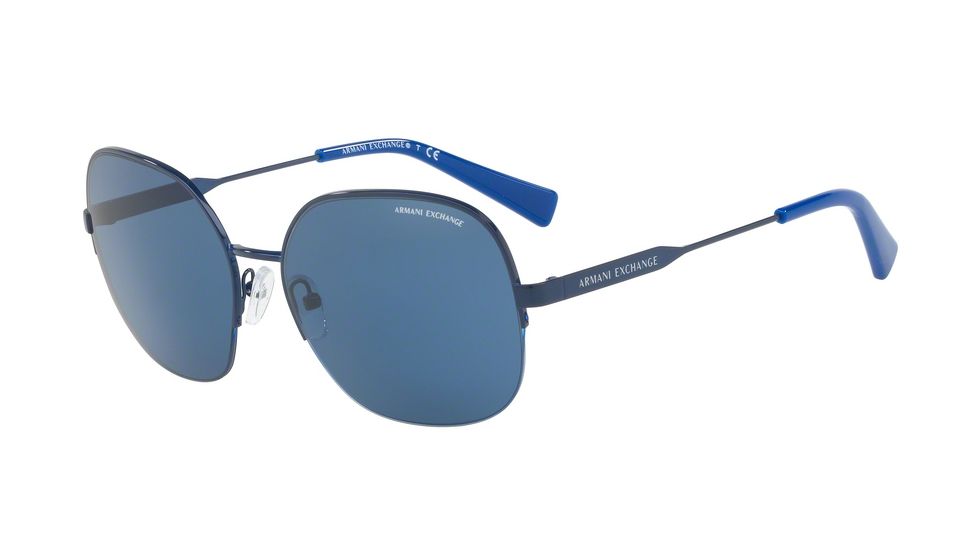 Armani Exchange AX2021S Single Vision Prescription Sunglasses AX2021S-609780-58 - Lens Diameter 58 mm, Frame Color Blue