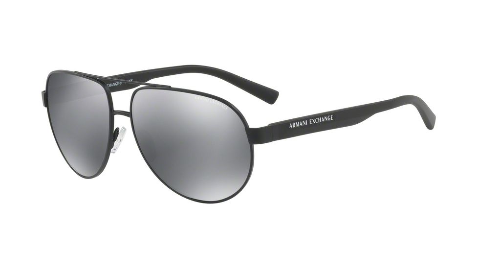 Armani Exchange AX2022S Progressive Prescription Sunglasses AX2022S-60006G-60 - Lens Diameter 60 mm, Frame Color Matte Black
