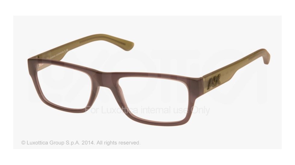 Armani Exchange AX3015 Single Vision Prescription Eyeglasses 8020-52 - Matte Black Transparent Frame